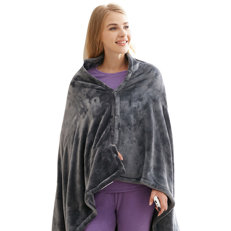Usb Flannel Electric Heated Plush Blanket