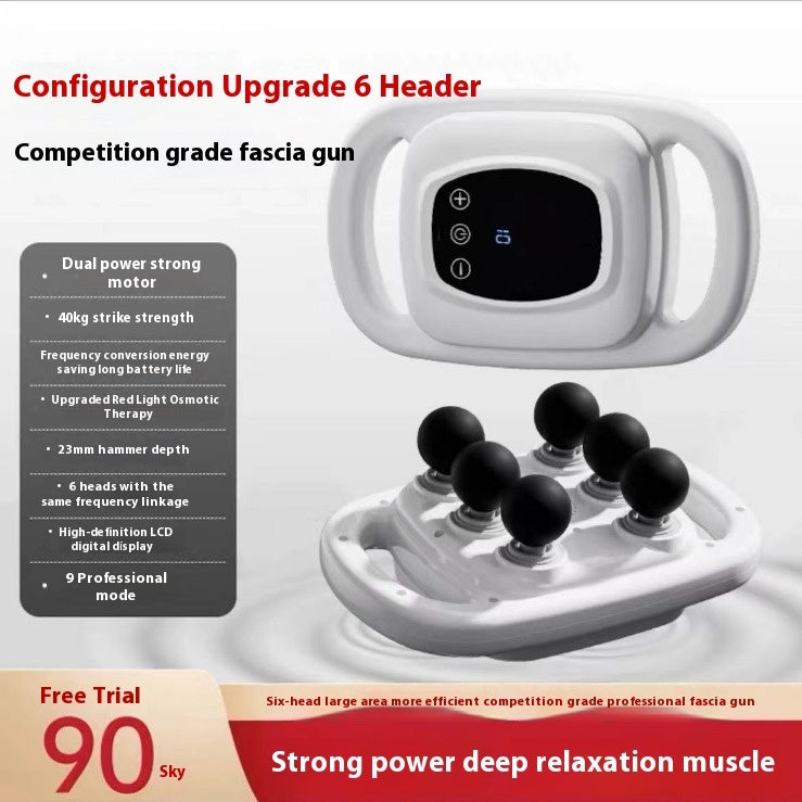 Deep Muscle Relaxation Six-head Massage Tool