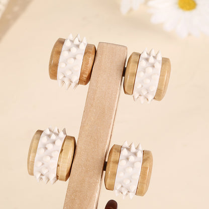 Handheld Wood Lymphatic Therapy Massage Roller