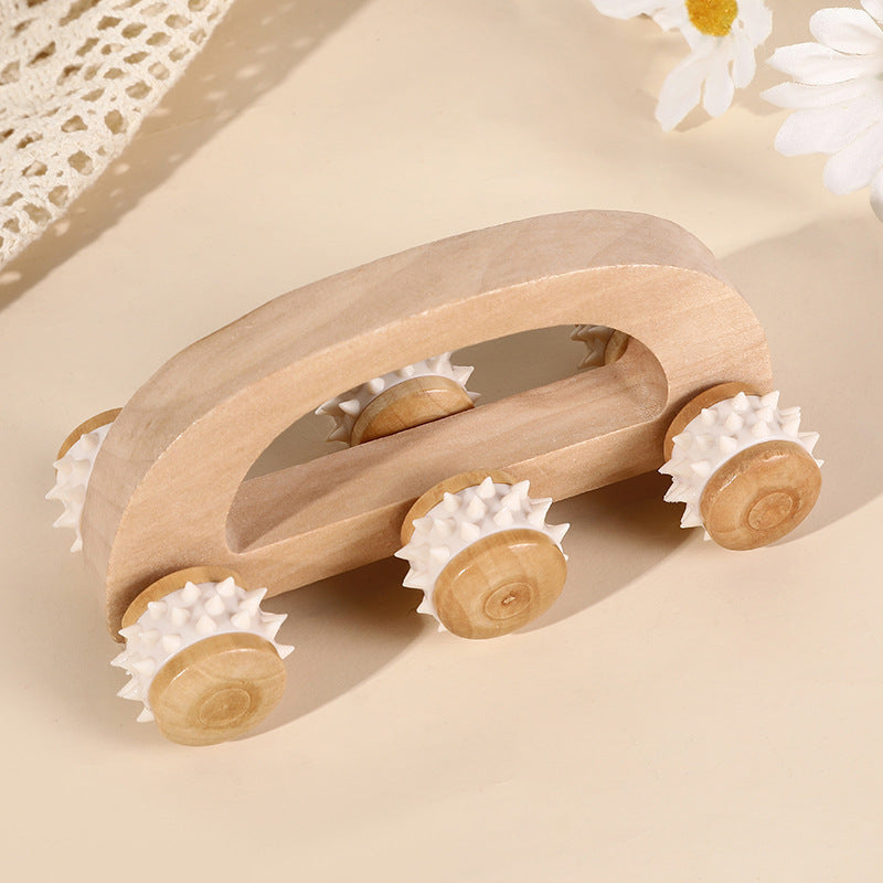 Handheld Wood Lymphatic Therapy Massage Roller