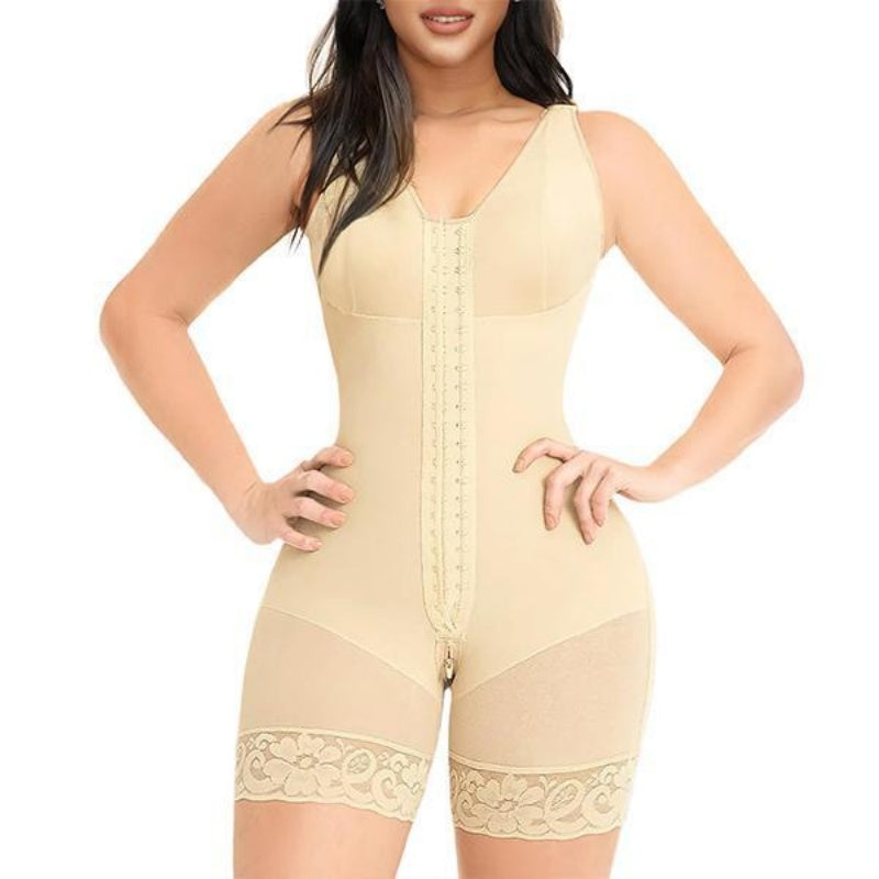 Full Coverage Butt Lift Zipper Crotch