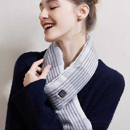 Usb Rechargeable Plush Washable Heated Scarf