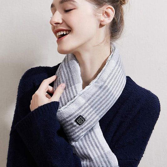 Usb Rechargeable Plush Washable Heated Scarf
