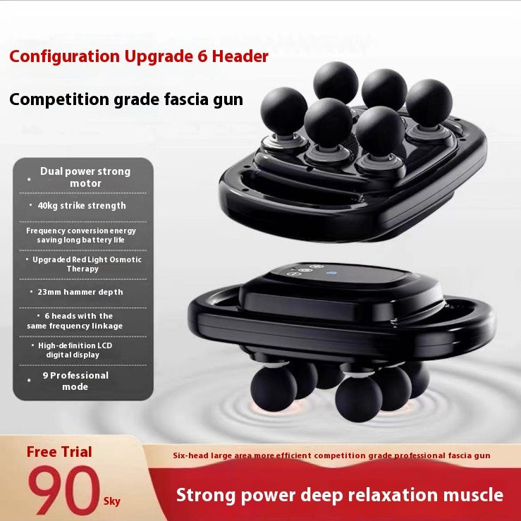 Deep Muscle Relaxation Six-head Massage Tool