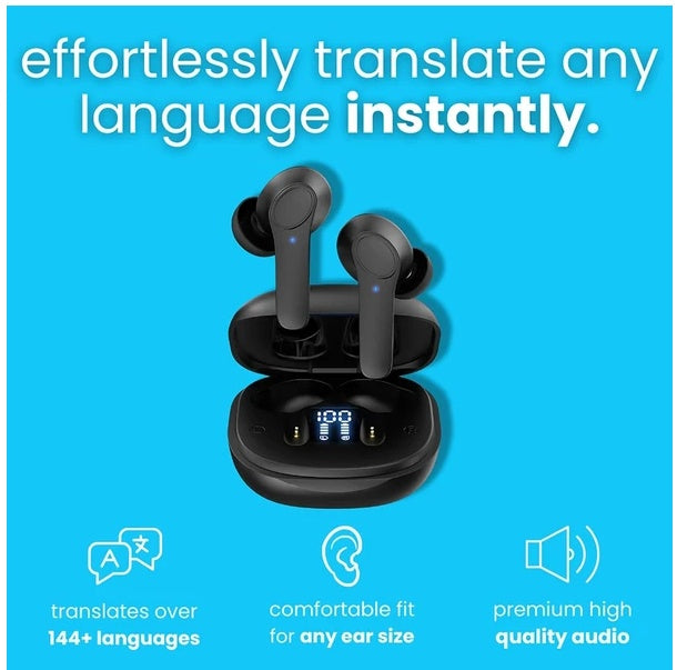 144 Languages Real Time Translator Earbuds