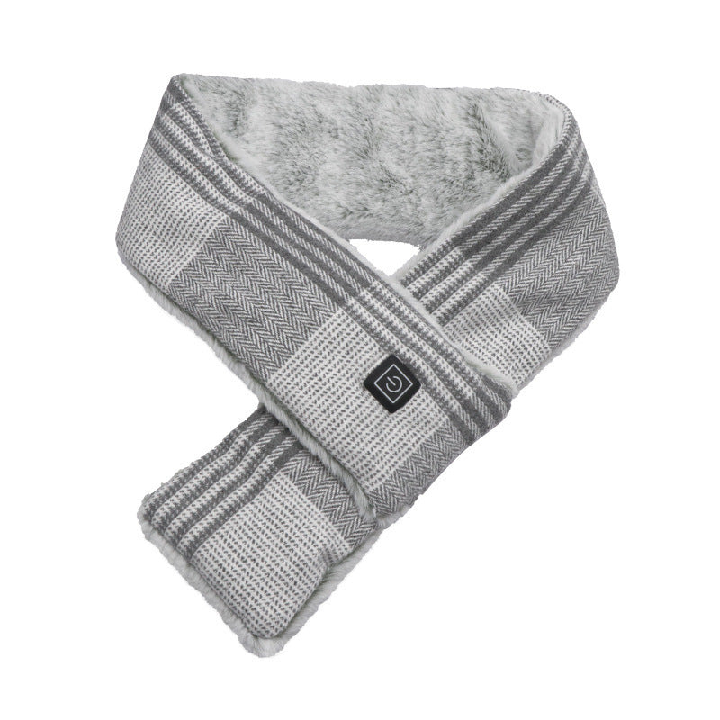 Usb Rechargeable Plush Washable Heated Scarf