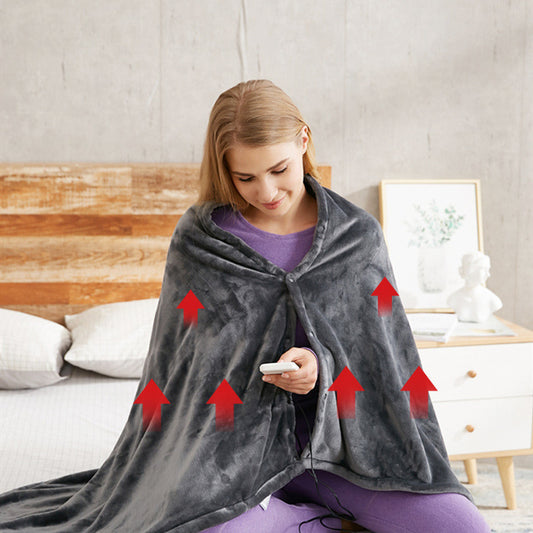 Usb Flannel Electric Heated Plush Blanket
