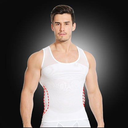 Belly Contracting Men Mesh Shaper Vest