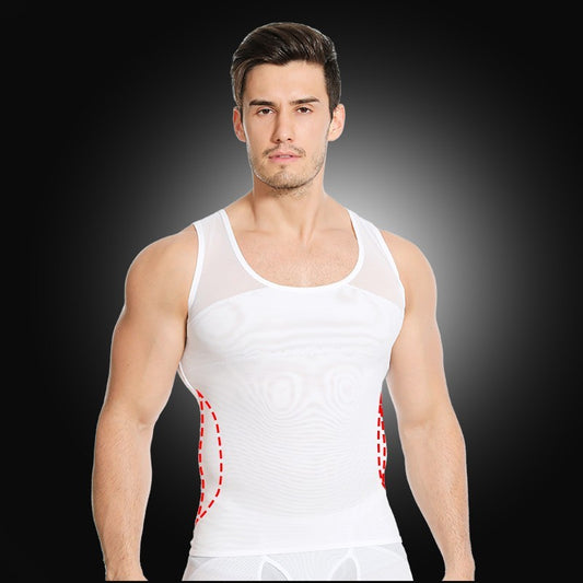 Belly Contracting Men Mesh Shaper Vest