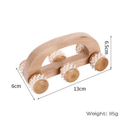 Handheld Wood Lymphatic Therapy Massage Roller