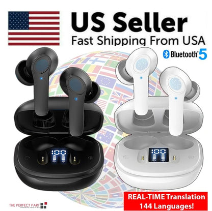 144 Languages Real Time Translator Earbuds