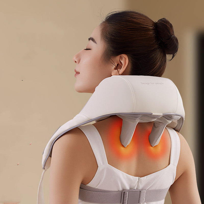 Electric clip kneading shoulder and neck massager for muscle relaxation and pain relief